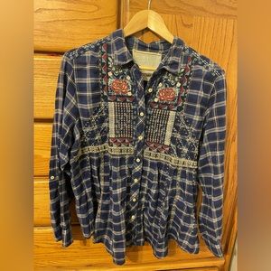 3J Workshop by Johnny Was embroidered tunic